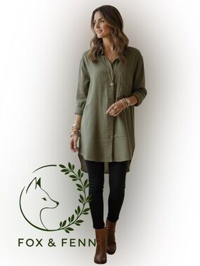 G-Star Womens Olive Button Down‎ Oversized Boyfriend Shirt